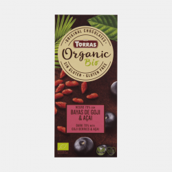 Torras Ciocolată neagră organică 70% cu Goji & Açai