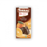 Torras Ciocolată neagră fără zahăr cu portocală 75 g