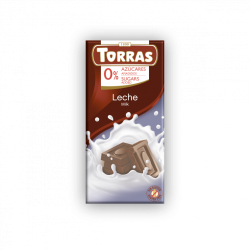 Torras Ciocolată cu lapte fără zahăr 75 g