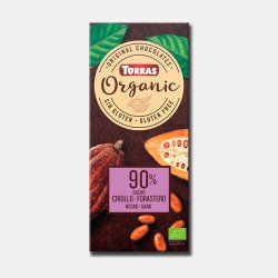 Torras Organica Bio Ciocolată neagră organică 90% 100 g