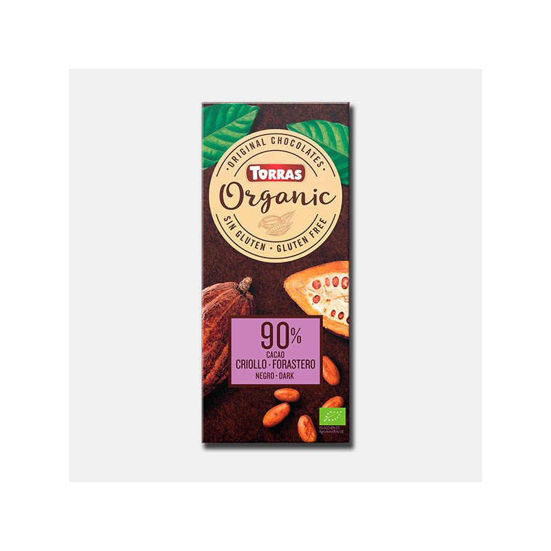 Torras Organica Bio Ciocolată neagră organică 90% 100 g