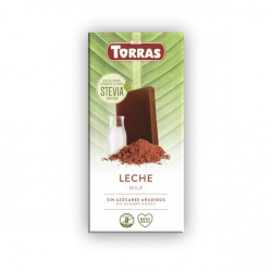 Torras Ciocolată cu lapte și Stevia 100 g