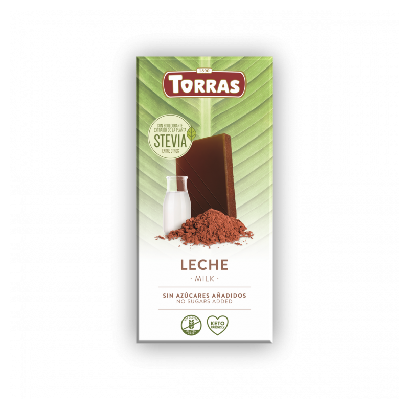 Torras Ciocolată cu lapte și Stevia 100 g