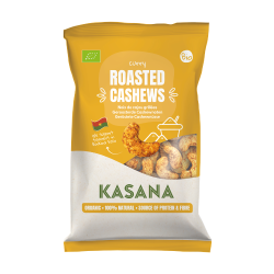 Kasana CAȘEW PRĂJIȚI CU CURRY (150 g) Bio