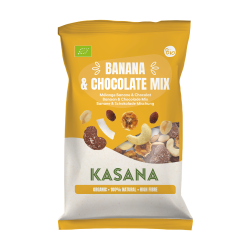 Kasana AMESTEC BANANE & CIOCOLATĂ (150 g) Bio