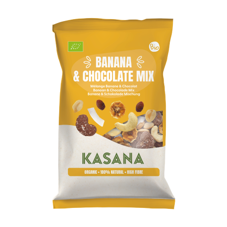Kasana AMESTEC BANANE & CIOCOLATĂ (150 g) Bio