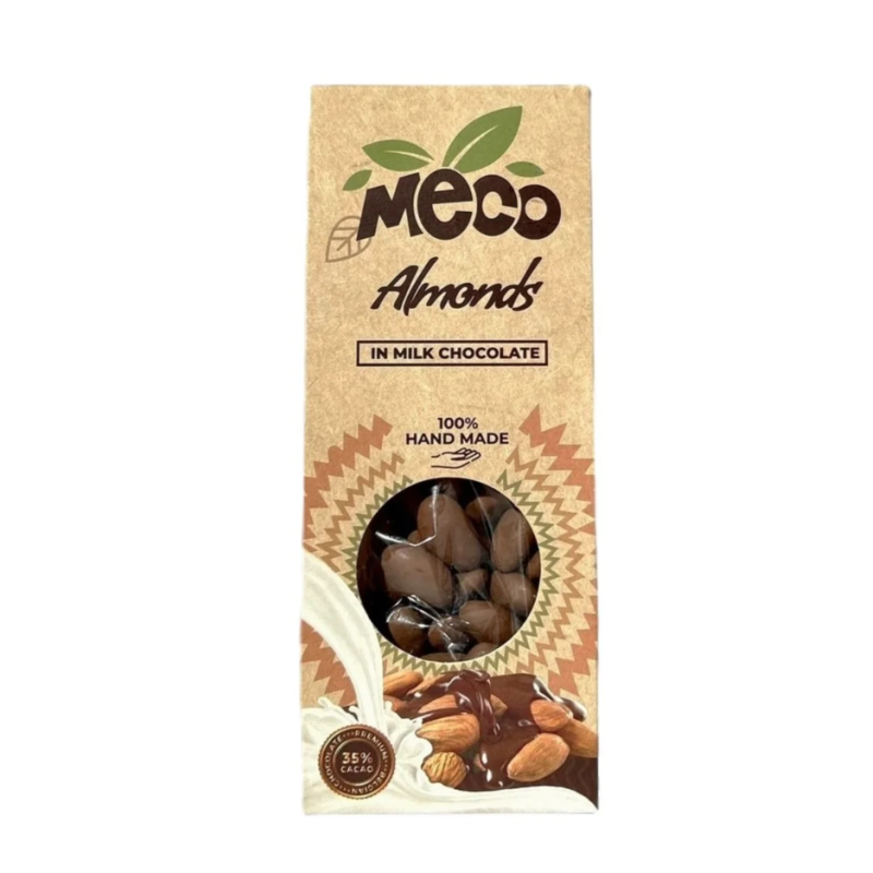 MIGDALE ÎNVELITE ÎN CIOCOLATĂ CU LAPTE, 100 g