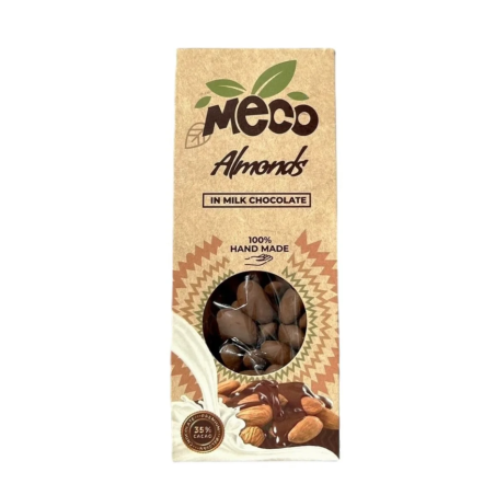 MIGDALE ÎNVELITE ÎN CIOCOLATĂ CU LAPTE, 100 g