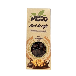 Nuci de caju învelite în ciocolată neagră, 100 g