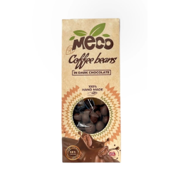 Boabe de cafea învelite în ciocolată neagră, 100 g