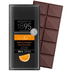 Weinrich's 1895 Ciocolată Neagră cu Portocală 85% – 100 g Organic