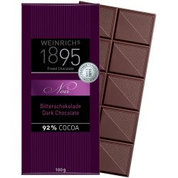 Weinrich's 1895 Ciocolată Neagră 92% – 100 g Organic