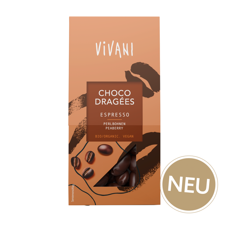 Vivani Шоколадные драже «Эспрессо» Органический (Bio)