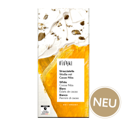 Vivani Stracciatella Ciocolată albă cu boabe de cacao Organic Bio