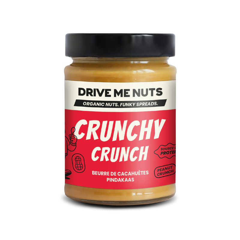 Drive Me Nuts Crunchy Crunch | Хрустящая арахисовая паста BIO ORGANIC VEGAN 265 г