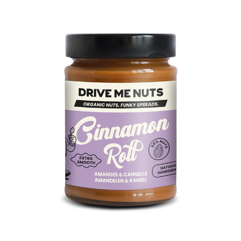 Drive Me Nuts Cinnamon Roll | Migdale și scorțișoară BIO ORGANIC VEGAN 265 g
