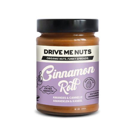 Drive Me Nuts Cinnamon Roll | Migdale și scorțișoară BIO ORGANIC VEGAN 265 g