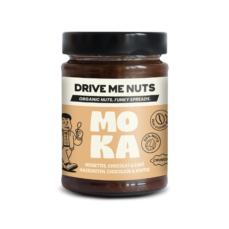Drive Me Nuts Moka | Alune de pădure, ciocolată și cafea BIO ORGANIC 265 g