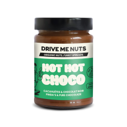 Drive Me Nuts Hot Hot Choco | Arahide și ciocolată neagră BIO ORGANIC 265 g