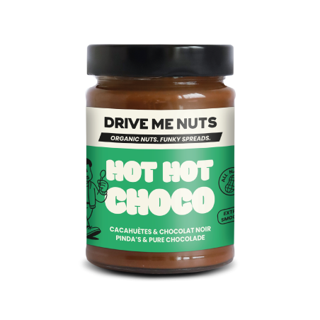 Drive Me Nuts Hot Hot Choco | Arahide și ciocolată neagră BIO ORGANIC 265 g