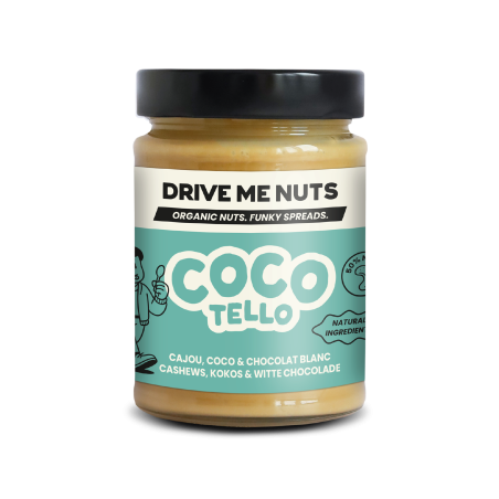 Drive Me Nuts Cocotello | Caju, cocos și ciocolată albă BIO ORGANIC 265 g