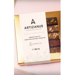 ARTIZANUS BATOANE DE CIOCOLATĂ 63% ARRIBA CU FRUCTE LIOFILIZATE