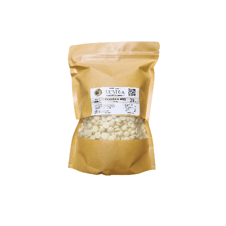 Ciocolata Alba cu un continut de 29% unt de cacao si extract natural de vanilie 250g