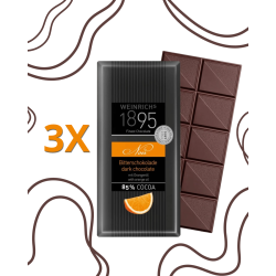 3X Weinrich's 1895 Ciocolată Neagră cu Portocală 85% – 100 g