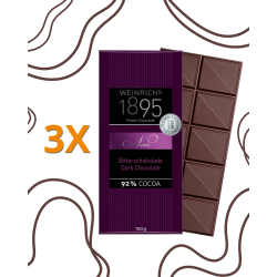 3X Weinrich's 1895 Ciocolată Neagră 92% – 100 g