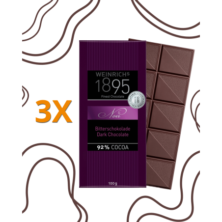 3X Weinrich's 1895 Ciocolată Neagră 92% – 100 g