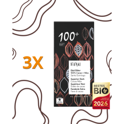3X Vivani Ciocolată neagră 100% Organic Bio