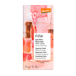3X Vivani 100% Ciocolată Neagră Superioară Portocală Roșie Organic Bio