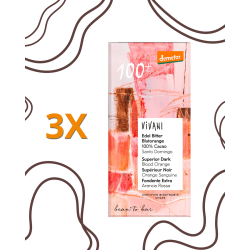 3X Vivani 100% Ciocolată Neagră Superioară Portocală Roșie Organic Bio