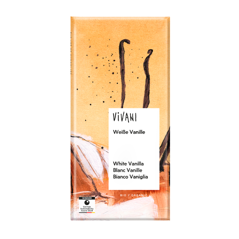 Vivani Ciocolată albă cu vanilie Organic Bio