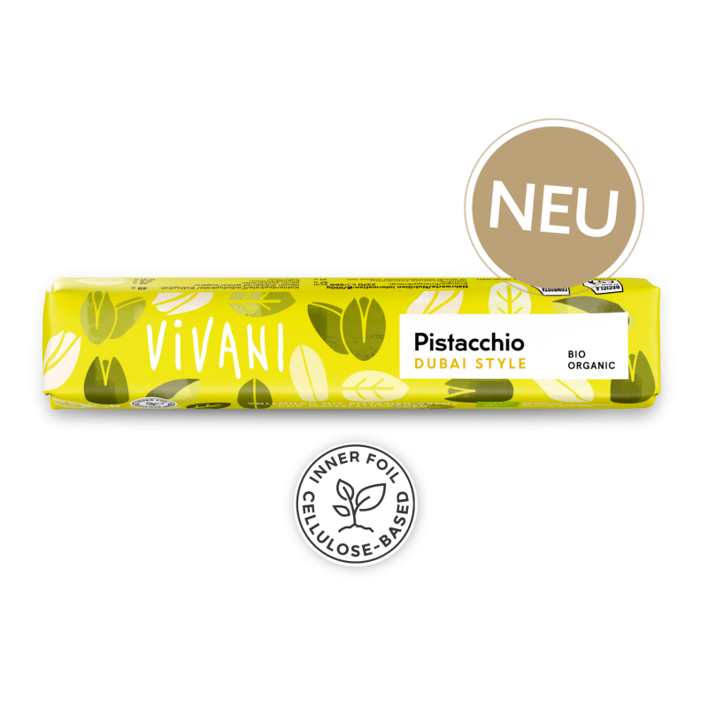 Vivani   Baton cu fistic Stil Dubai Organic Bio