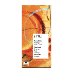 Vivani   Ciocolată fină amară cu portocale 70% cacao | cu ulei esențial de portocale | vegan Organic Bio