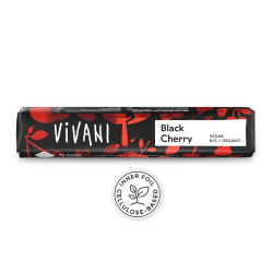 Vivani Baton Black Cherry 62% Cacao | vegan Organic Bio