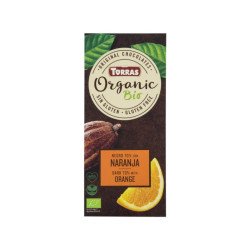 Torras Ciocolată neagră organică cu portocală Organic BIO