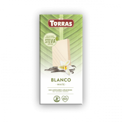 Torras Ciocolată albă cu Stevia 100 g