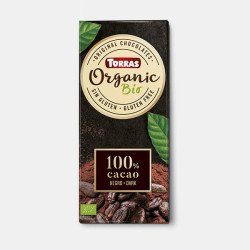 Torras  Ciocolată neagră organică 100% cacao 100 g