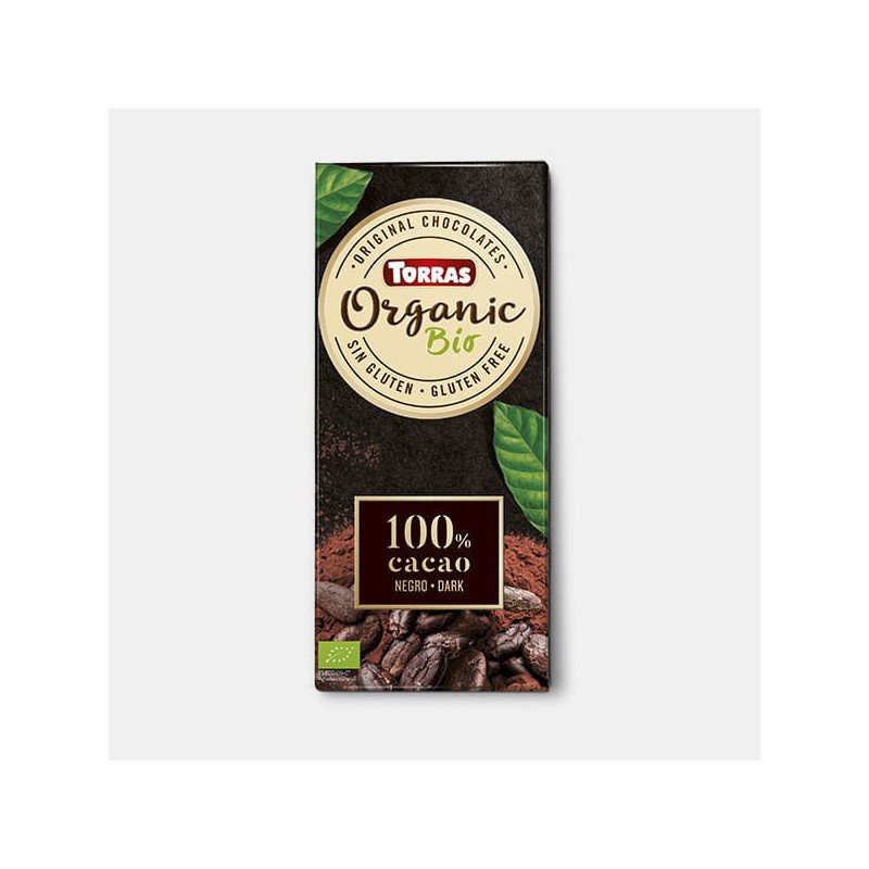 Torras  Ciocolată neagră organică 100% cacao 100 g