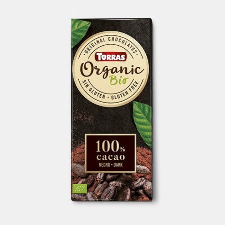Torras  Ciocolată neagră organică 100% cacao 100 g